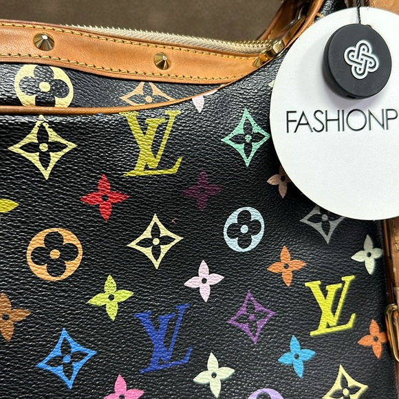 🔥🔥🔥Authentic LOUIS VUITTON Monogram Multicolor Boulogne Black Shoulder Bag - Picture 16 of 16